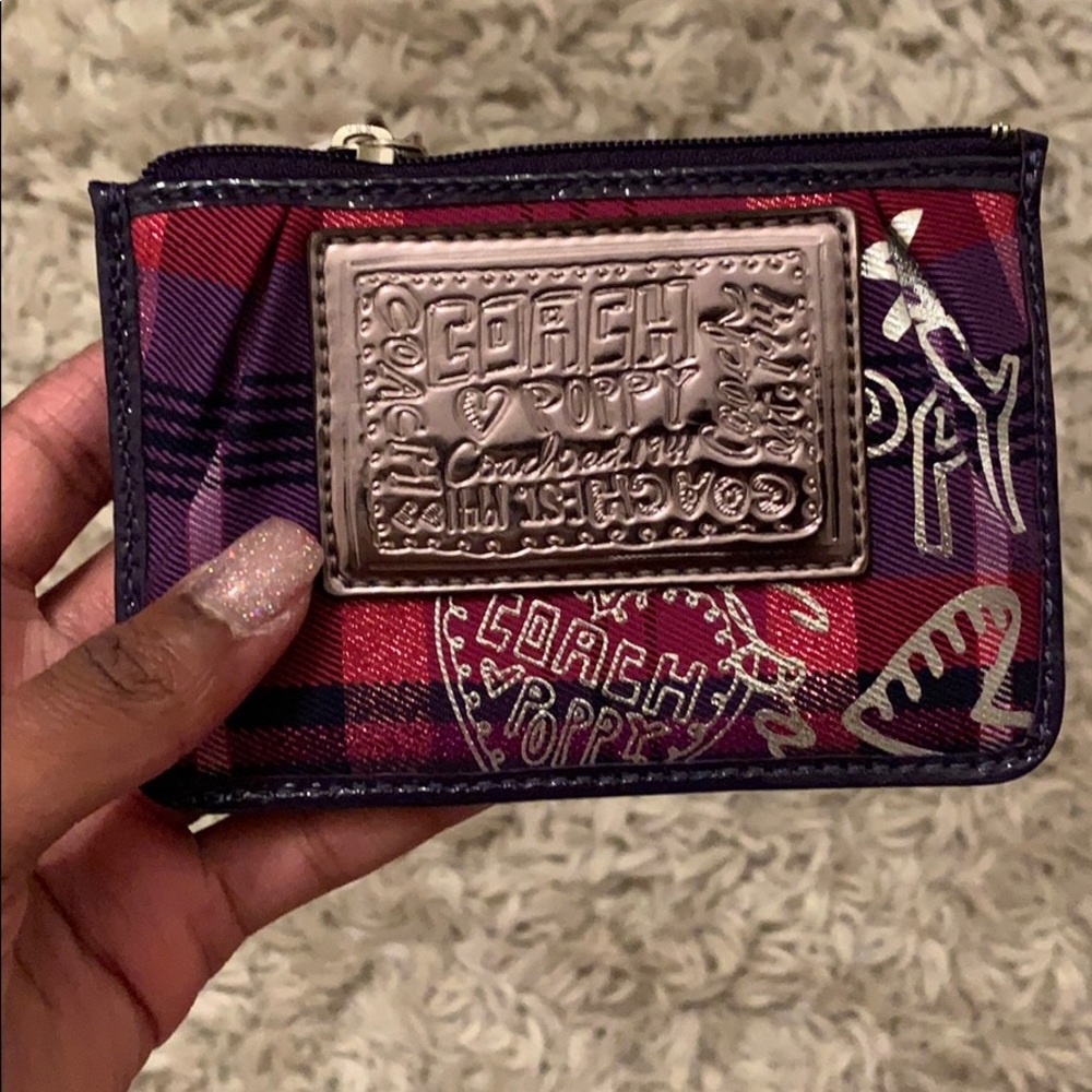 COACH Poppy Mini Card Holder/Wallet